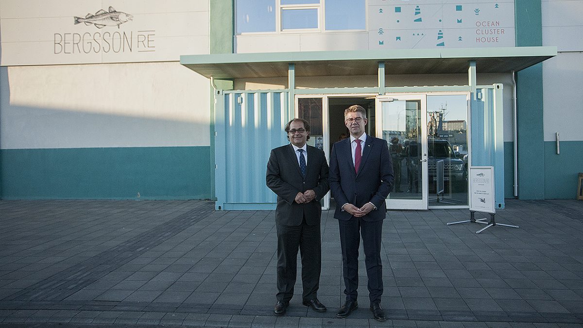Minister Marek Gróbarczyk i Minister Gunnar Bragi Sveinsson. fot. Justyna Grosel/ Iceland News Polska