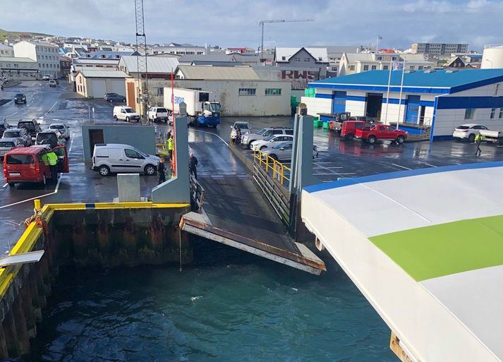 The ramp in the port has been damaged