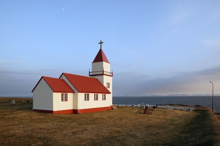 The church on Grímsey was insured for nearly 30 million