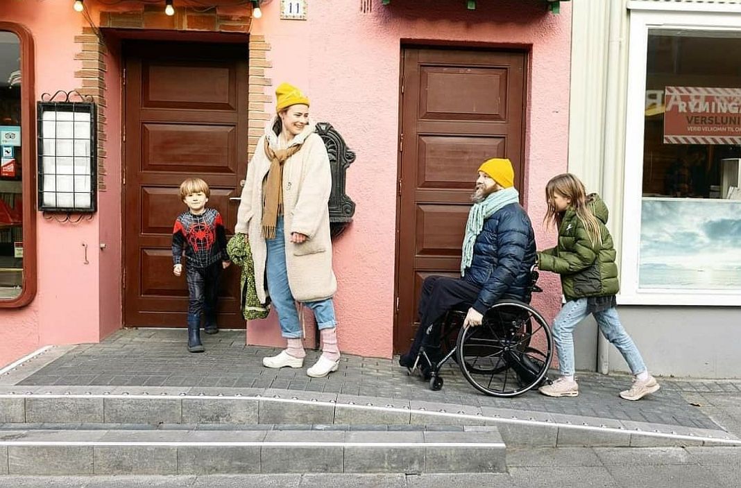 Rollstuhlrampen in Reykjavik