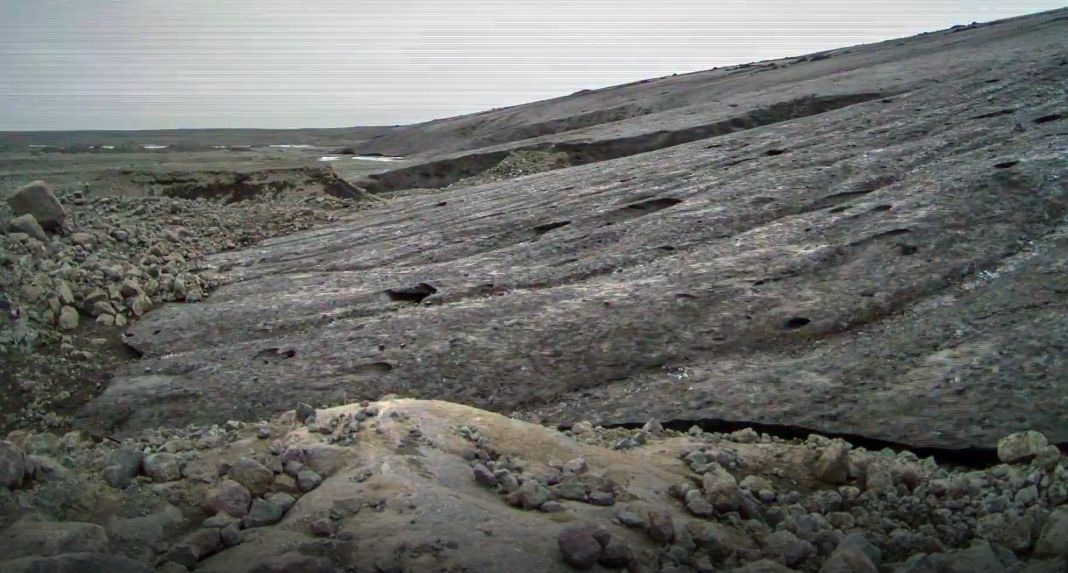 Melting of the Breiðamerkurjökull glacier