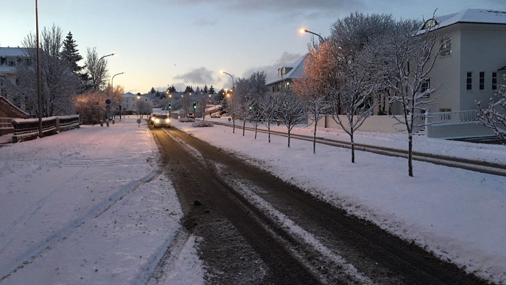 Snowfall and winter road conditions in many parts of the country