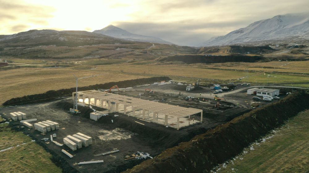 Construction of a data center at Hlíðarfjall in Akureyri