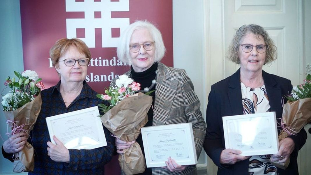 Three women honored by the Icelandic Women’s Rights Association