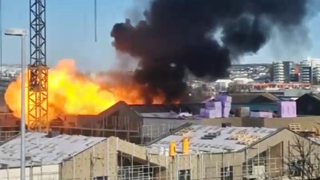 Explosion in a new building in Garðabær