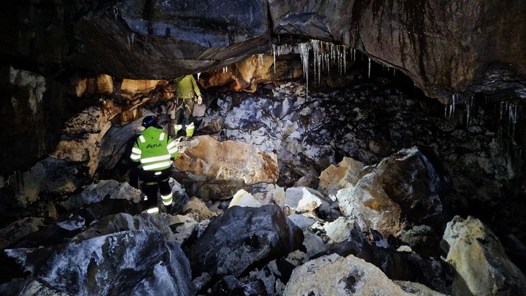 Unusual lava cave discovered by accident