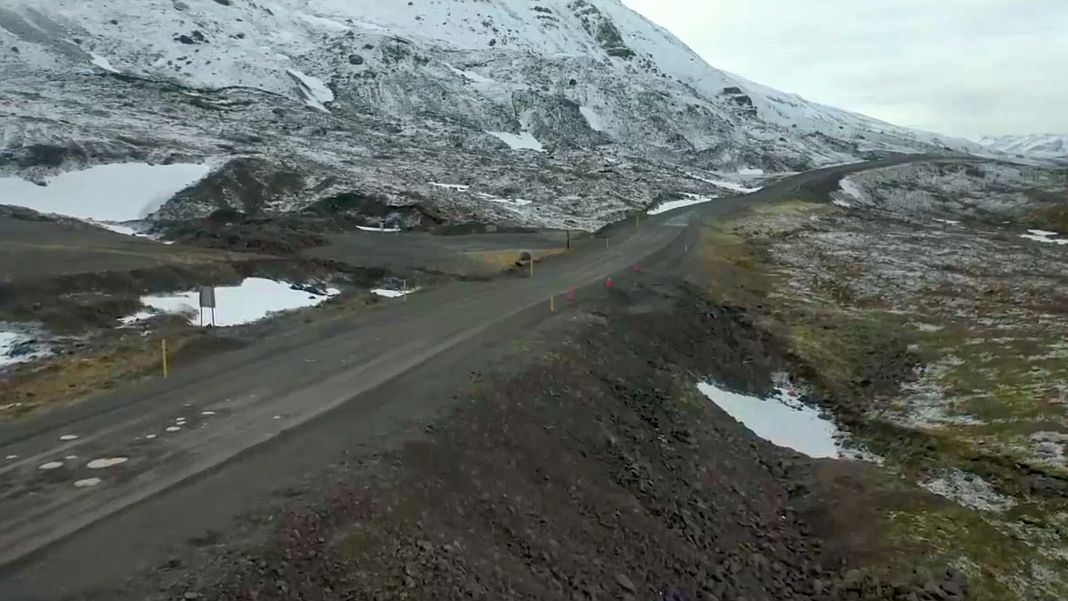 Die Straße Siglufjarðarvegur ist extrem gefährlich