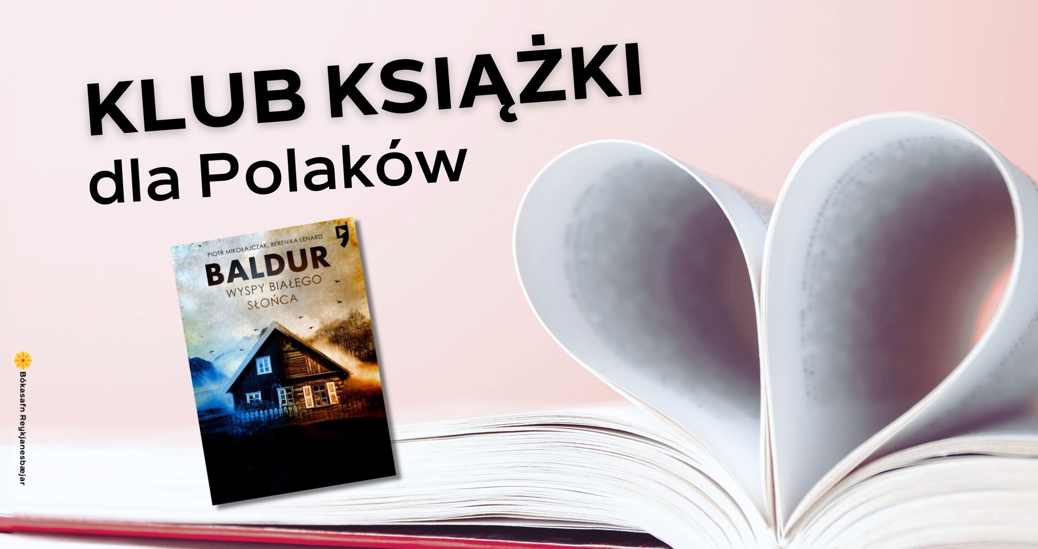 The book club invites you to the Bókasafn Reykjanesbæjar library